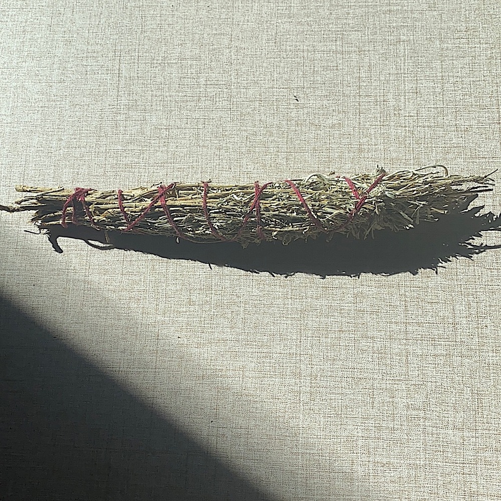 Colorado sage stick. Home grown, picked, and wrapped.